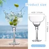 Wine Glasses Creative Colorful Cocktail Cup Coloured Drawing Margarita Elegant Goblet Wedding Party Drinkware Champagne