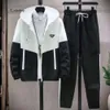PRA Designers New Mens TrackSuits moda marka Mężczyzn Suit wiosna jesień dwustronna męska menu sportowy garniturka 618