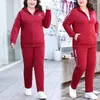 Calças femininas soltas esportes mulheres de duas peças conjuntos primavera outono moda carta impressão feminina casacos vintage simples reto aconchegante casual