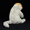 Proboscis Monkey Anime Cute Plushie Nos Nose Plush Toys Lifee Fike Animals Symulacja Symulacja nadziewana lalka Kawai Prezenty z zabawkami 240321