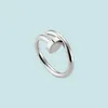 Tırnak Ring Luxury Taseater Mücevher Yıldız Pırlanta Yüzük Kadınlar için Titanyum Çelik Alaşım Goldplated 2022 Moda Aksesuarları Asla FAD7563855