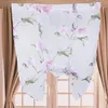 Vorhang durchscheinend florale römische Vorhänge elegant floral- für Wohnzimmer Küchen Schlafzimmer 08 x 1 m (Lavendel)