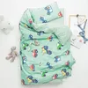 3st Baby Bedding Set Boy Girl Cartoon Soft Kindergarten Cotton Cot Bed Linen Inkludera Pillowcase Sheet Däcke Cover No Filler 240322