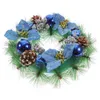 Couronne de fleurs décoratives de noël pour porte d'entrée, 11 à 81 pouces, décor d'automne artificiel, adapté à l'extérieur/à l'intérieur, pour fête de vacances