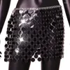 Skirts Sequin Tassel Bodycon Skirt Nightclub Body Jewelry Waist Chain For Women