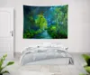 Tapisseries Tapisserie tropicale paysage esthétique forêt tropicale Art Nature tenture murale pour chambre salon dortoir