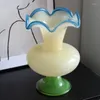 Vasi Luce Lusso Retro Decorato Francese El Art Vaso Soggiorno Vetro Fiore Ware Decorazione da tavola