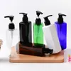 Depolama Şişeleri 30 PCS 250ml Boş Kare Plastik Siyah Losyon Pompası Duş Jel Şampuan Şişesi Dispenser Kozmetik Ambalaj