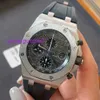 Orologio da polso AP subacqueo Royal Oak Offshore Series Orologi meccanici automatici da uomo svizzeri 42 mm Acciaio di precisione Visualizzazione della data Funzione di temporizzazione Luce notturna impermeabile