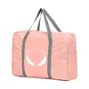 Duffel Bags Travel Carry Foldable Handbag LargeCapacity Clothing Organizer Luggage Sorting Women Feather Pattern Duffle Bag