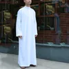 Saudyjska arabska pełna rękaw Abaya Islamskie ubranie Mężczyźni Długa szata kaftan muzułmańskie ubranie dla mężczyzn Pakistan módlcie się jubba rozmiaru thobe 240328