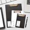 A4 / A5 / A6 Écriture PAD PRINCEBBOOD BILL Memo Pad Board Clip Fichier de carnets Loose-feuille Charges de dossiers de bureau de bureau