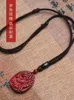 Pendant Necklaces Cinnabar Zhuque Red Fire Necklace