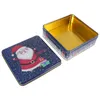Storage Bottles Round Boxes Square Tin Gift Holder Christmas Decoration Chocolate Candy Containers Ornament Elder