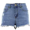 Kvinnors jeans Summer Womens Shorts Pocket Denim Pants Female Hole Bottom Sexig Casual Broken Style Pantalones de Mujer