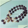 Charm Bracelets Korean Style Bracelet For Women Elastic Amethyst Lover Girlfriend Gift Peanut Metal Pendant Girl Drop Delivery Jewelr Dh2Ow