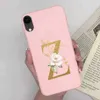 iPhone x xr xs maxケースの携帯電話ケースiphonexかわいいtpuシリコンプリティファッションレターブラックキャットxr xsバックカバー2442