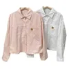 Korean Chic Unique Sweet Pink Shirt Damen Frühling 2024 Loose and Fauly Style Cason Bottom Outwear