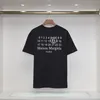 Summer Mens Cotton T-shirts Margiela Studios koszulka marka marka niestandardowe arabskie cyfry drukowania logo Paris Leisure sport duży rozmiar mens krótki rękaw