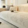 Coprisedie Cuscino per divano in ciniglia di lusso Fodera moderna antiscivolo Quattro stagioni Semplici asciugamani universali per la decorazione del soggiorno