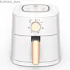 Air Fryers JD688 multifunctional air fryer 1400W strong 4.5L household air fryer 2-color electric mini oven Y240402