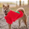 犬アパレルペットクリスマスドレスクリスマス服パーティー衣装衣装暖かさの快適なフリース冬