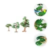 Decorative Flowers 3pcs Simulation Pine Decorations Artificial Cypress Plants Fake Props (Green)