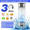 Water Bottles Portable 400ml Hydrogen Bottle Quality Filter Ion Antioxidant Lonizer Improve In 3 Minutes
