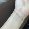 Armbanden vojefen pure gouden armband sierlijke gelaagde ketting eenvoudige schattige parelarmbanden voor meisje vrouwen mooie juweel vakantie cadeau nieuw