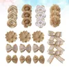 Fleurs décoratives 48 PCS Burlap Flower Garlands décor Ornement de Noël DIY VINTAGE MATÉRIAUX MAINS MAINS RUSTIQUE DÉCORAGE DE MARIAGE