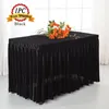 Table Skirt 1PC Wedding Decoration Velvet Accordion Pleat Polyester Cloth For Office Meeting Trade Show Home Covers