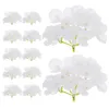 Decorative Flowers 12 Pcs Fake Flower Artificial Hydrangea Head Party Heads Wedding Silk Hydrangeas White Decorations