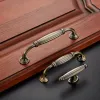 Maçanetas de porta antigas e puxadores de gaveta de metal para armário de armário hardware de móveis de cozinha vintage
