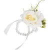 Bracelet de mariée à fleurs décoratives, pour décoration de mariage, faux Bracelet de mariée rustique, Corsage délicat pour marié