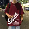 Baumwolle Trendy Marke Kurzarm T-shirt für männer Sommer Sweatshirt Oversize Kleine High Street Amerikanischen Lose Top Ins