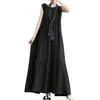 Casual Dresses Round Neck Dress Elegant Maxi For Women A-line Silhouette Design Breathable Fabric Beach Vacation Or Summer