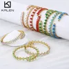 Bracelet tendance coloré strass ouvert pour femmes hommes couleur or acier inoxydable bohème Bracelet cadeau ami poignet bijoux