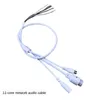 Ny 11-kärnor 70 cm Network Audio Cable Camera Tail Audio Cable RJ45 Plus Power Supply Plus Audio