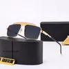 Herren Sonnenbrille Frauen Designer 1729 Sonnenbrille Sonnenbrille rund Mode Gold Rahmen Glaslinsen Brillen für den Menschen
