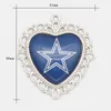 Pendant Necklaces Dropping Shipping 1pcs Cowboy Star Football Sport Necklace Pendant With 50cm Chains Jewelry Charms 240330