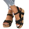 Sandals Platform Cen Sandals Fashion Roman Peep Toe Talons Chaussures pour femmes 2023 TRENDE SUM