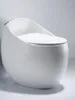 Bathroom Sink Faucets Egg-Shaped Toilet Flush Mute Sit Siphon Ceramic Creative Small Apartment Ordinary Household