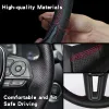 Custom Car Steering Wheel Braid Cover Genuine Leather Fit For Mazda 3 Axela Mazda 6 Atenza Mazda 2 CX-3 CX3 CX-5 CX5 Scion