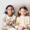 Casque pliable pour étudiants, téléphone portable pour écouter de la musique, apprendre et écouteurs filaires pour enfants avec Microphone