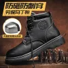 boots New Men Security Protective Shoes Leather Boots Work Shoes Waterproof Men Boots PunctureProof Indestructible Shoes Safety Boots