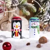 Depolama şişeleri 3 adet kapak doğum günü dekorasyonu kız kurabiye konteyneri Noel şeker kavanozları