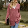 Women's Knits Front Button Pocket Coat Elegant Knitted Winter With Soft Pockets Anti-pilling Technology Stylish For Fall