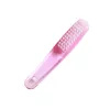 Nail art supplies wholesale nail brush horn brush plastic curved handle foot brush dust brush nail surface cleaning brush