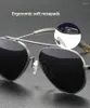 Gafas de sol polarizadas de moda para hombres y mujeres Marco de titanio Diseño en forma de corazón Soporte Lente miope Sombras de protección solar