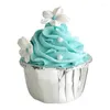 Dekorativa blommor Simulering Cream Cup Cake Vacker POGRAPI